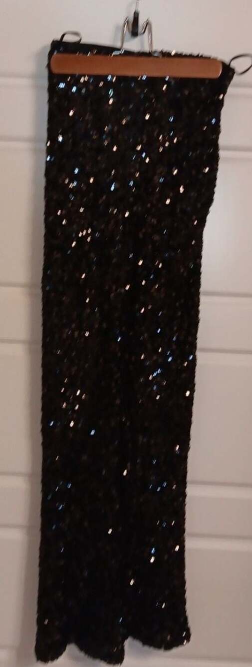 Forever 21 Women's Black Sequin Maxi Skirt